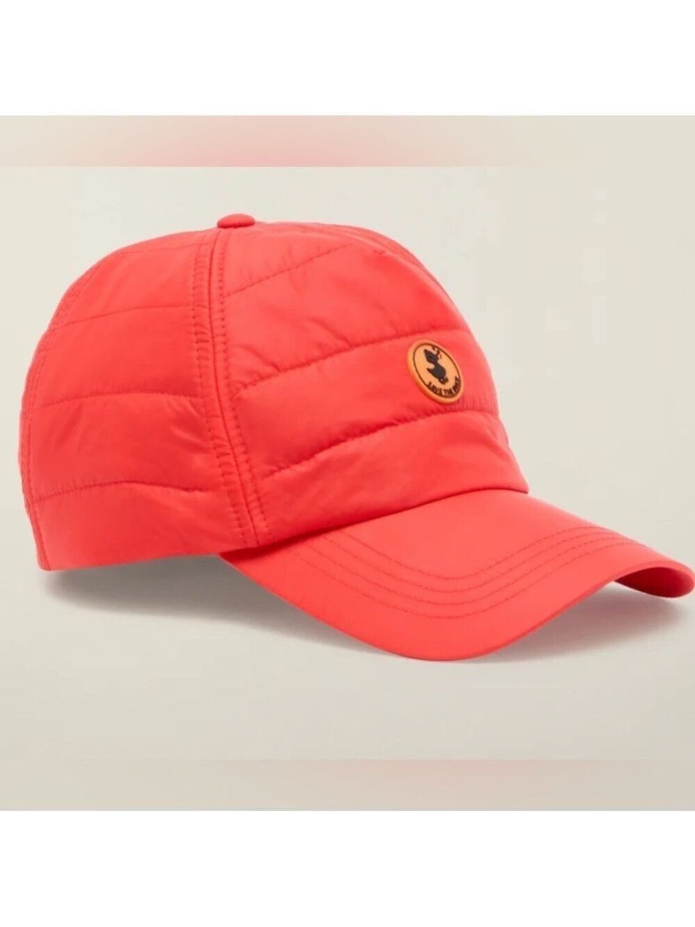SAVE THE DUCK  TIRION QUILTED BASEBALL CAP IN FIERY RED